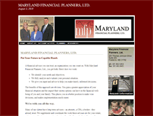 Tablet Screenshot of mdfinancialplanners.com